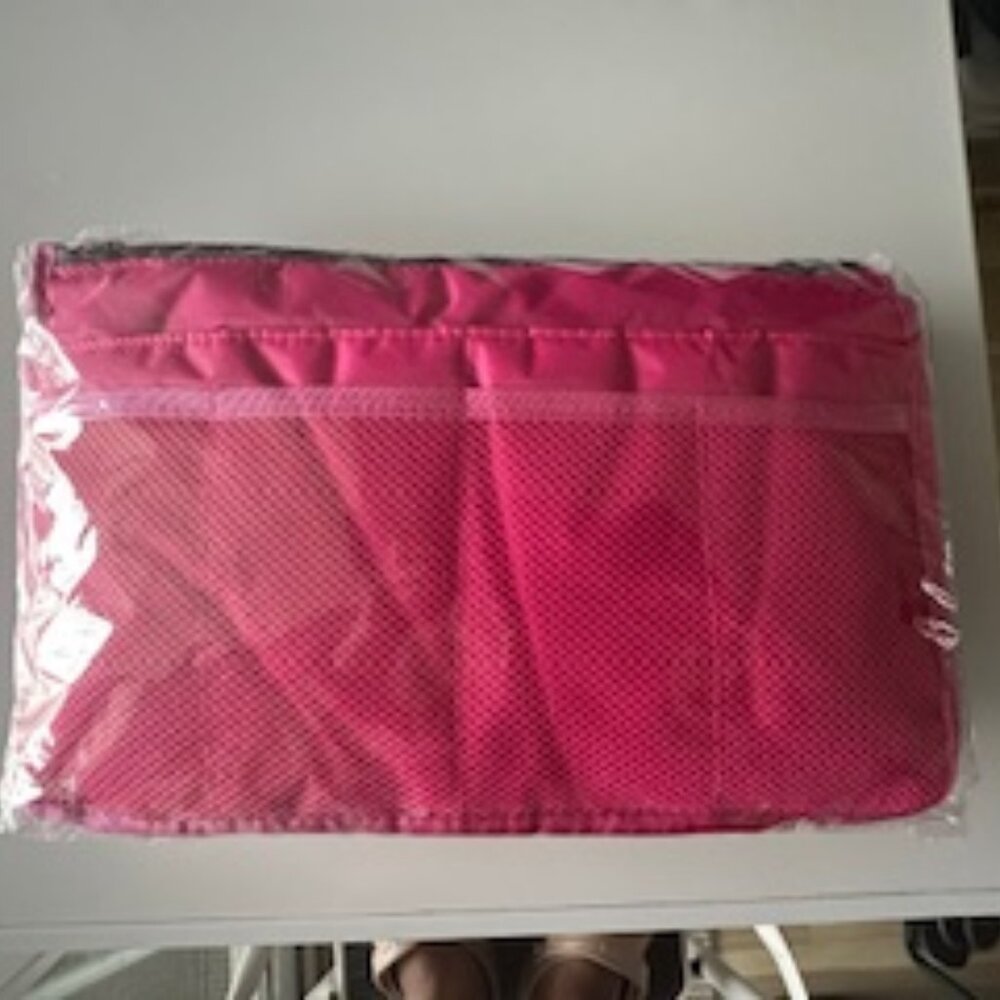 Periea purse organizer, S,M, and L sizes Brand New! Bright Pink - Picture 2 of 4